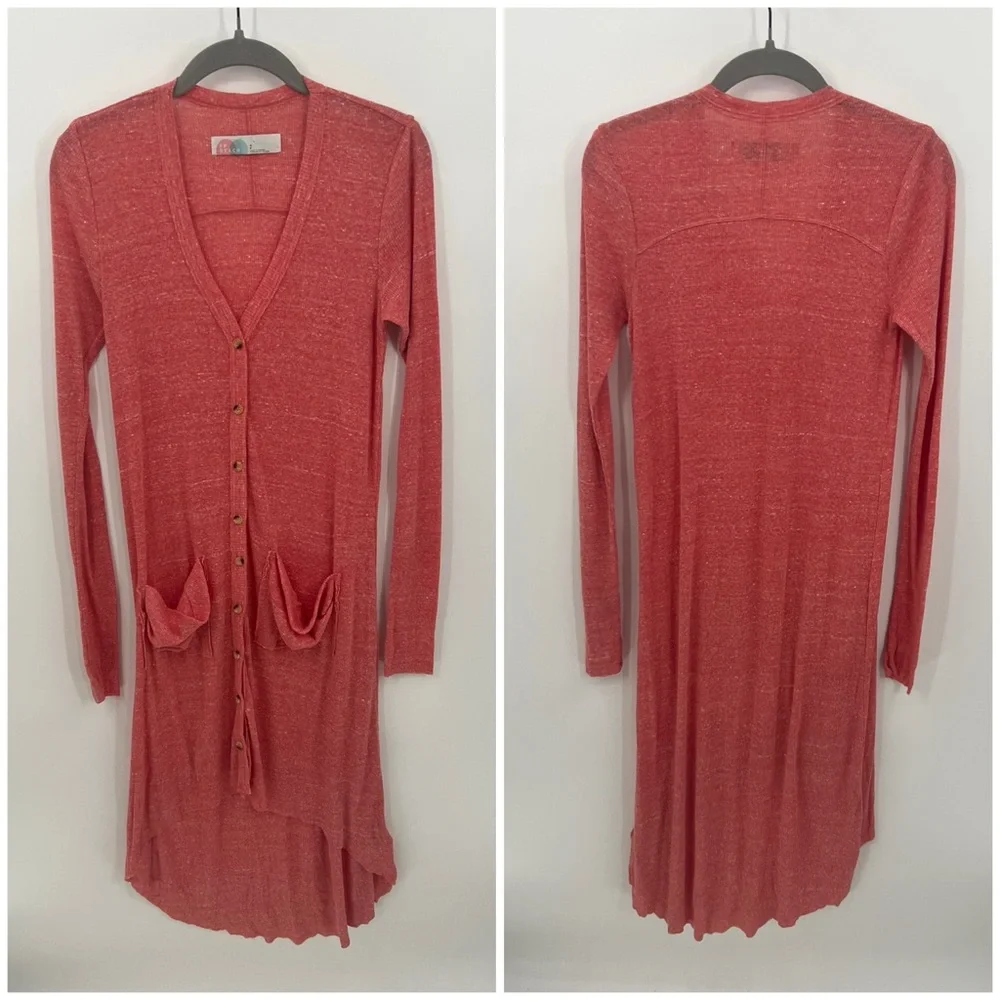 Free People Beach Ribbed Up long cardigan